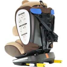 Yoyko Bear 360 ° Dönebilir Yatabilir 0-36 Kg Oto Koltuğu ISOFIX/SIP/LATCH - Kahverengi