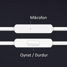 Xiaomi Piston Fresh Edition Mikrofonlu Kulakiçi Kulaklık Gümüş