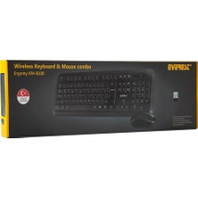 Everest KM - 8100 Ergomy Usb Kablosuz Q Standart Klavye Mouse Set