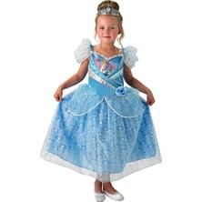 Lisanslı Disney Princess Cinderella Mavi Kostüm L Beden 7-8 Yaş