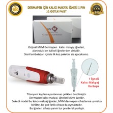 Mym 1 Pin Dermapen İğnesi 10 Adet Kalıcı Makyaj İğnesi