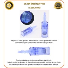 Dr.Pen A6 Dermapen İğnesi 10 Adet 9 Pin Mavi İğne