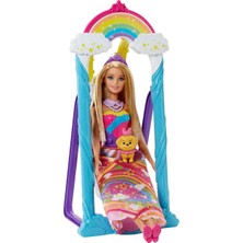 Barbie Dreamtopia Gökkuşağı Prensesi Ve Salıncağı Barbie Bebek