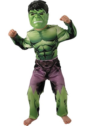 Lisanslı Avengers Hulk Kostüm M Beden 5-6 Yaş