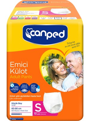 Canped Emici Külot 10 Adet Small Küçük S