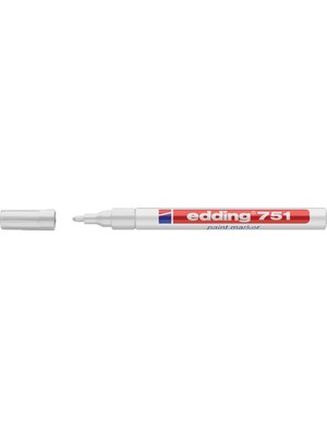 Edding 751 Markör Dekor Boya Kalemi 1-2 Mm Beyaz Yuvarlak Uçlu (10 Lu Paket)