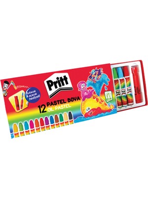 Pritt Pastel Boya 12 Renk Karton Kutu