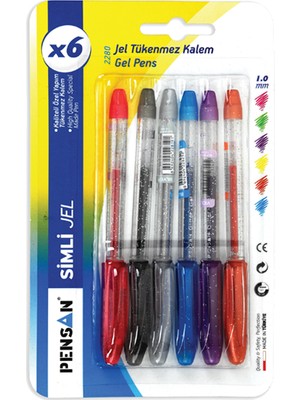 Pensan Simli Kalem Jel Glitter 1,0Mm Pembe