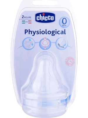 Chicco Physiological Silikon Biberon Emziği 2'Li (0M+)