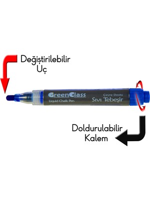 Green Class Sıvı Tebeşir Tahta Kalemi