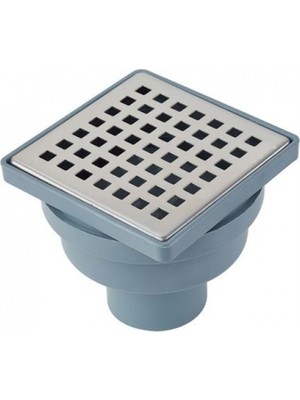 Tema Kare Yer Sifonu Paslanmaz Süzgeçli Alttan Yer Sifonu Q50 Lik