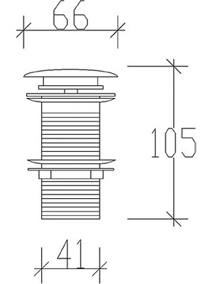 Tema Pop Up (Pirinç Kapaklı) Lavabo Sifonu 95602