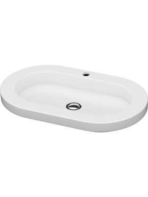 İdevit Trio Tezgah Üstü Oval Lavabo (45X65)