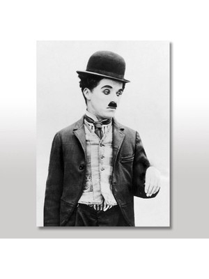 Cakasepetim Ahşap Tablo Charlie Chapline 25x35 Cm