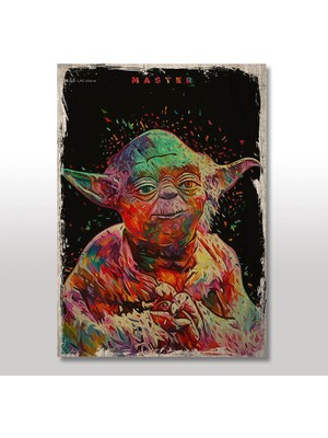 Cakasepetim Ahşap Tablo Star Wars Yoda 25x35 Cm