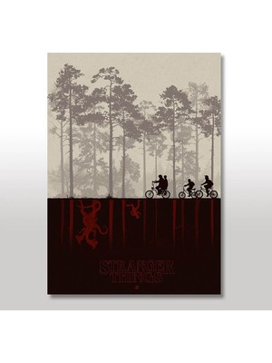 Cakasepetim Ahşap Tablo Stranger Things 35x50 Cm