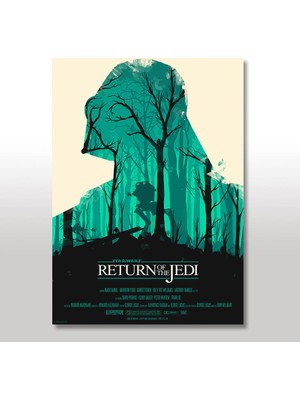 Tablomega Ahşap Tablo Star Wars Return Of The Jedi 35x50 Cm