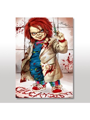 Cakasepetim Ahşap Tablo Chucky 25x35 Cm