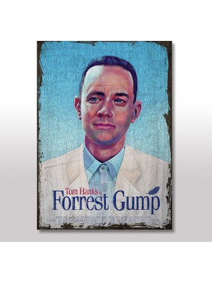Cakasepetim Ahşap Tablo Forrest Gump 25x35 Cm