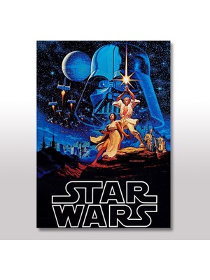 Tablomega Ahşap Tablo Star Wars Yıldız Savaşaları 35x50 Cm