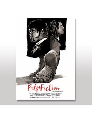 Cakasepetim Ahşap Tablo Ucuz Roman Pulp Fiction 35x50 Cm