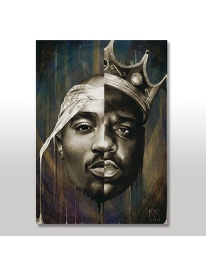 Cakasepetim Ahşap Tablo Tupac 35x50 Cm