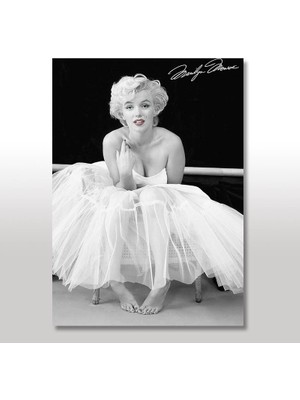 Cakasepetim Ahşap Tablo Marilyn Monroe Balerin 35x50 Cm