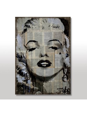 Cakasepetim Ahşap Tablo Marilyn Monroe 35x50 Cm