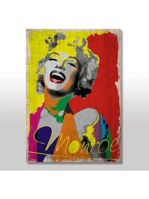 Cakasepetim Ahşap Tablo Marilyn Monroe 35x50 Cm