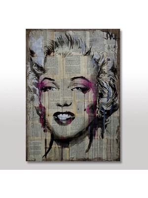 Cakasepetim Ahşap Tablo Marilyn Monroe 35x50 Cm