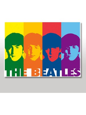 Cakasepetim Ahşap Tablo The Beatles Art Poster 25x35 Cm