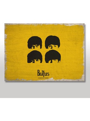 Cakasepetim Ahşap Tablo The Beatles Art Poster 25x35 Cm