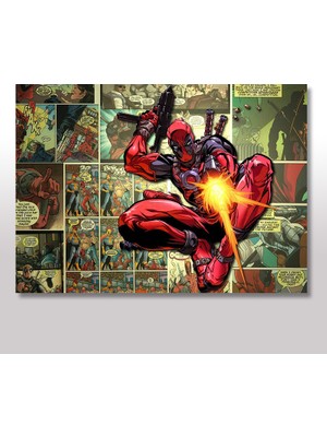 Cakasepetim Ahşap Tablo Deadpool Posteri 25x35 Cm
