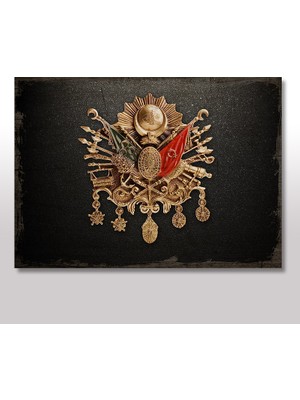 Cakasepetim Ahşap Tablo Osmanlı Tuğrası 25x35 Cm