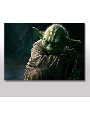 Cakasepetim Ahşap Tablo Star Wars Yoda  25x35 Cm