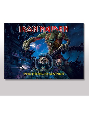 Tablomega Ahşap Tablo İron Maiden Poster 25x35 Cm