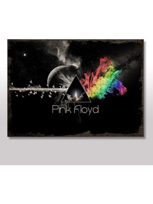 Cakasepetim Ahşap Tablo Pink Floyd Logo 25x35 Cm