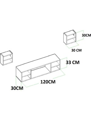 Givayo Miracle Tv Ünitesi 120 Cm Teak