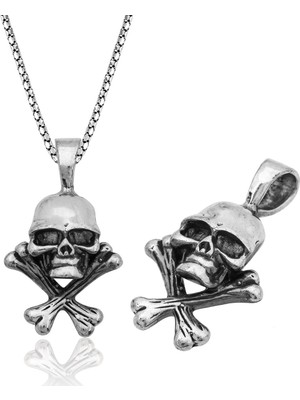 Ervanur Gümüş Kuru Kafa Kolye