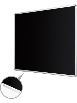 Penguen 100  Cm  X 130 Cm  Alüminyum Çerçeve Duvara Monte Kara Tahta (Tebeşir Tahtası)