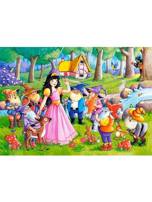 Castorland 60 Parça Snow White and the Seven Dwarfs Çocuk Puzzle
