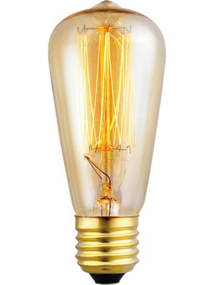 Edison Flemanlı Dekoratif Rustik Ampul 40 Watt E27