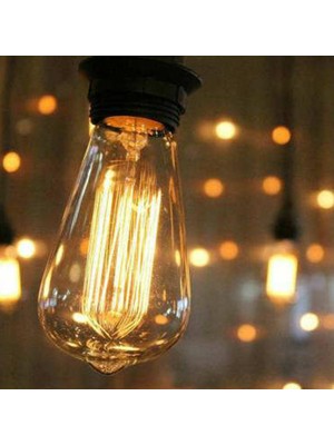 Edison Flemanlı Dekoratif Rustik Ampul 40 Watt E27