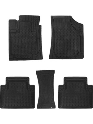 ELİF Seat İbiza 2006-2009   3D Havuzlu Kauçuk Altı Cırtlı Paspas