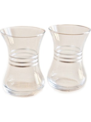 Başak 8+3 Platin Dekor Çay Bardağı 12 Adet