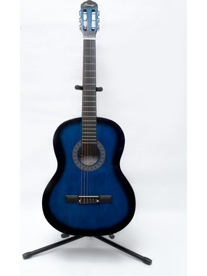 Simge Klasik Gitar MAVİ 39,5 İNÇ 4/4 Tam Boy KILIF+PENA HEDİYE