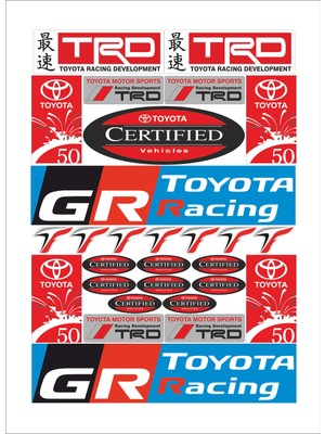Stickermarket Toyota Sticker Seti