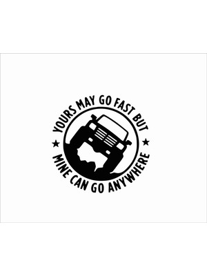 Stickermarket Off Road Sticker Beyaz