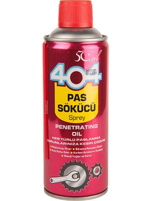 404 Pas Sökücü Sprey Tüm Yüzeylerde Kullanım İçin Etkili 400 ml 