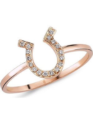 Harem Altın 18 Ayar Altın Pırlanta Nal Yüzük 47194